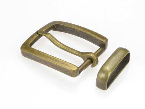 1-3/8 Belt buckle | N ° 1 Old brass finish 1486