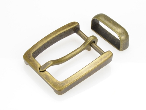1-3/8 Belt buckle | N ° 1 Old brass finish 1487