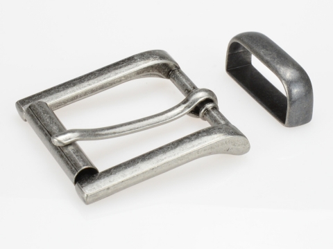 1-3/8 Belt buckle | N ° 9 Old anthracite roller system 1504