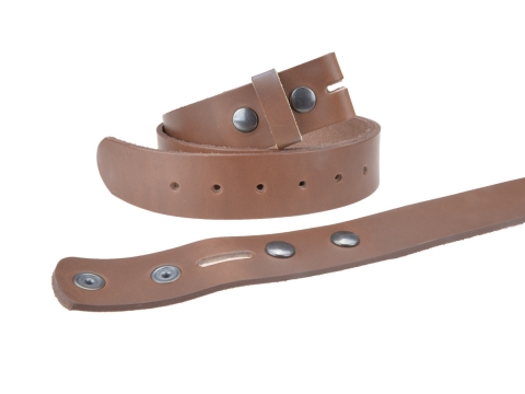 Bull Leather strap 1-1/2'' (40mm) ready to adapt your belt buckles 1784