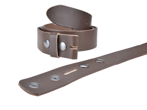Bull Leather strap 1-1/2'' (40mm) ready to adapt your belt buckles 1792