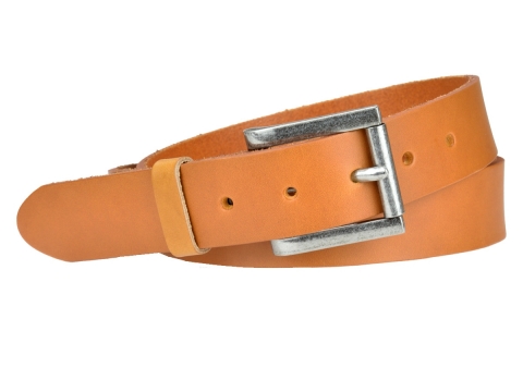 Jeans belt for Women 35F03 medium width ★ Roller buckle 1835
