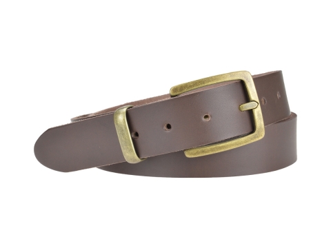 Jeans belt for Women 35F05 medium width ★ Brass finish 1870