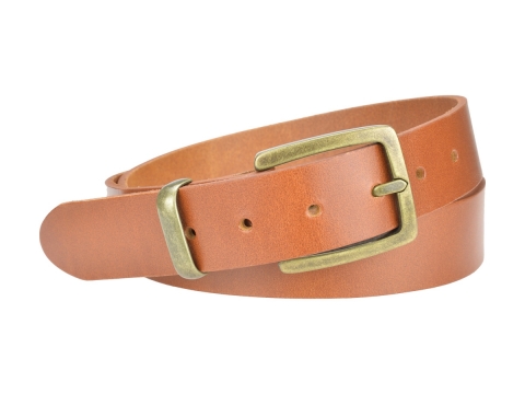Jeans belt for Women 35F05 medium width ★ Brass finish 1879