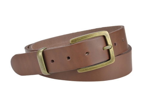 Jeans belt for Women 35F05 medium width ★ Brass finish 1883