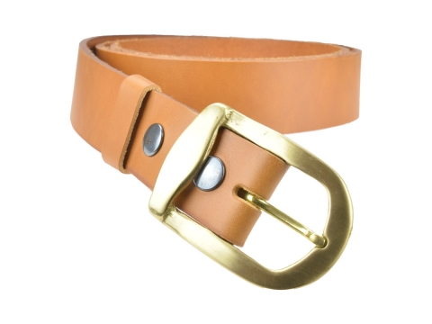 Jeans belt for Women 40F08 ★ Brass buckle 2116