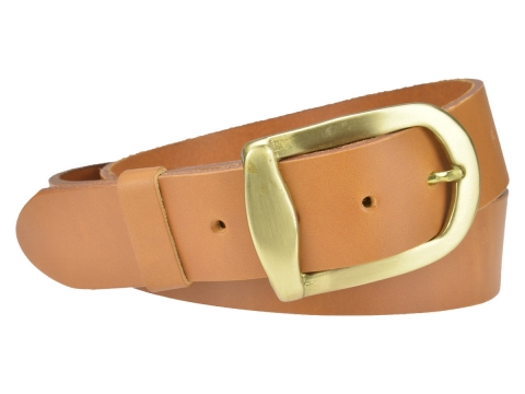 Jeans belt for Women 40F08 ★ Brass buckle 2118