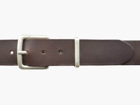 GAROT Jeans belt 4007 for Men ★ Square old silver buckle 2495