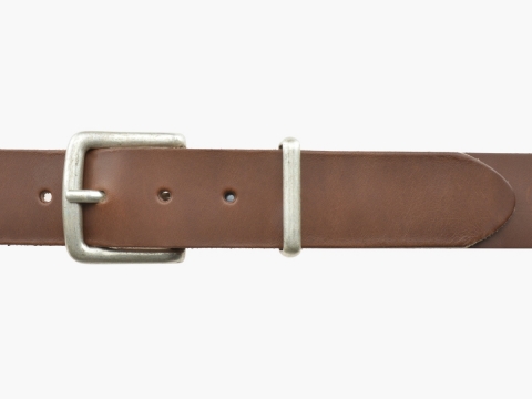 GAROT Jeans belt 4007 for Men ★ Square old silver buckle 2506