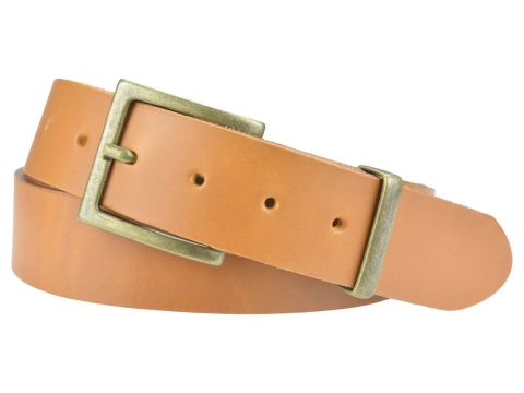 GAROT Jeans belt 4011 for Men ★ Brass finish buckle 2573