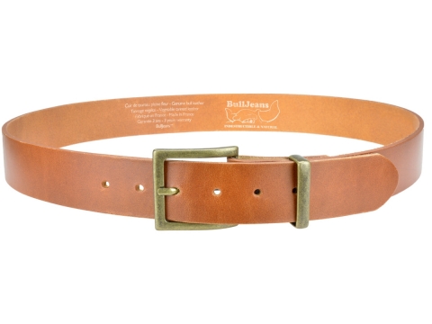 GAROT Jeans belt 4011 for Men ★ Brass finish buckle 2576