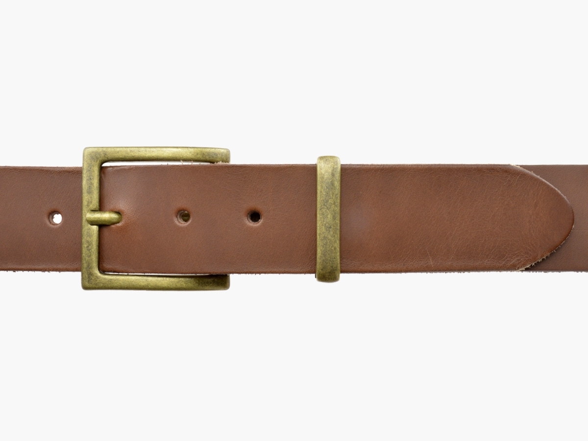 GAROT Jeans belt 4011 for Men ★ Brass finish buckle 2583